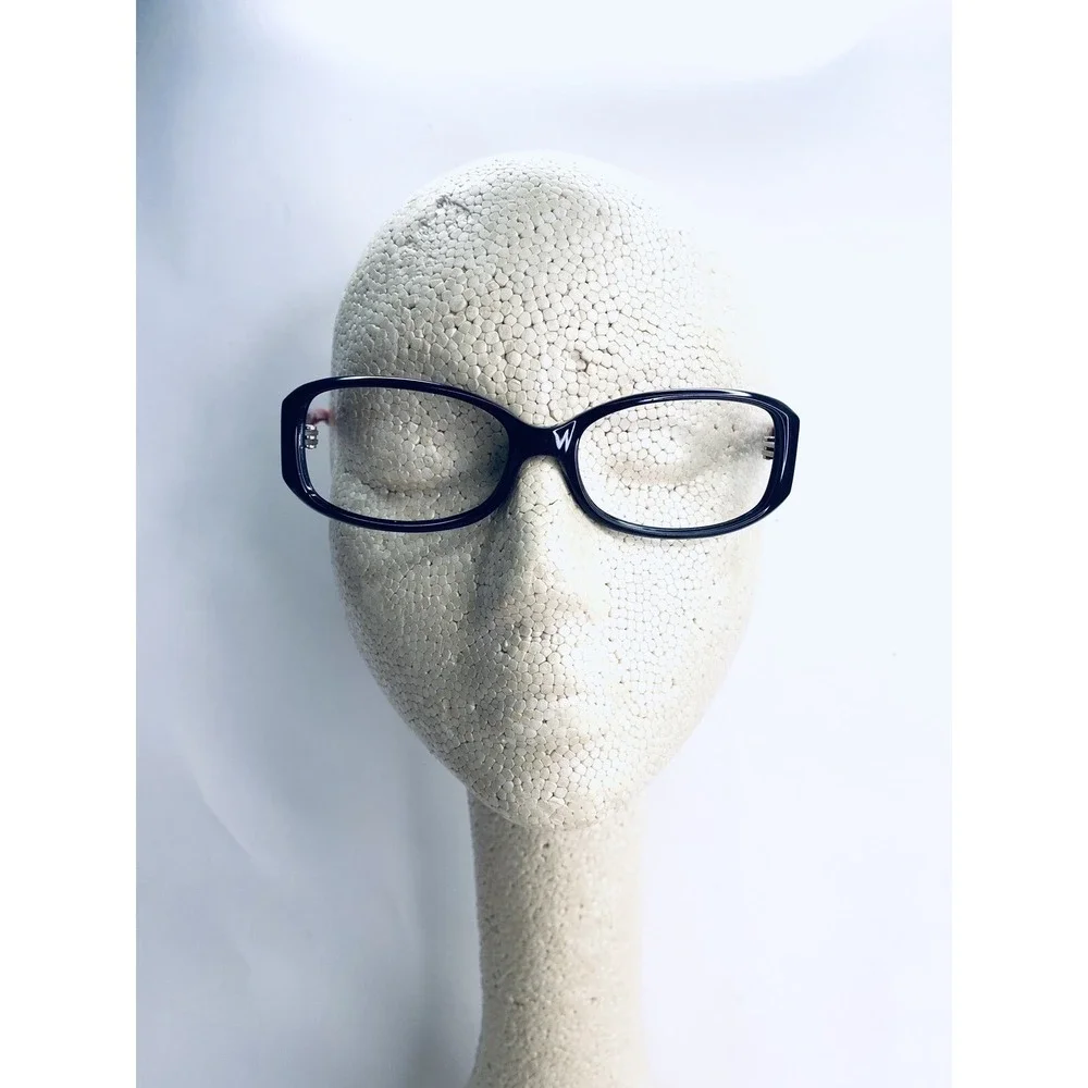 Kate Spade NY Black Purple Red Rectangular Wrap Eyeglasses Paxton 53 16 130